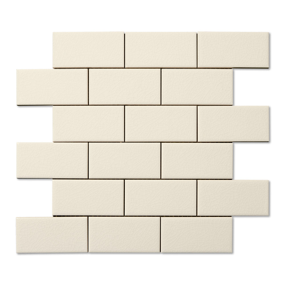adex ceramic tile for indoor wall and or floor hampton bone mosaic field glossy classic crackle mono flat 12x12 rectangle 2x4 staggered joint distributed by surface group international