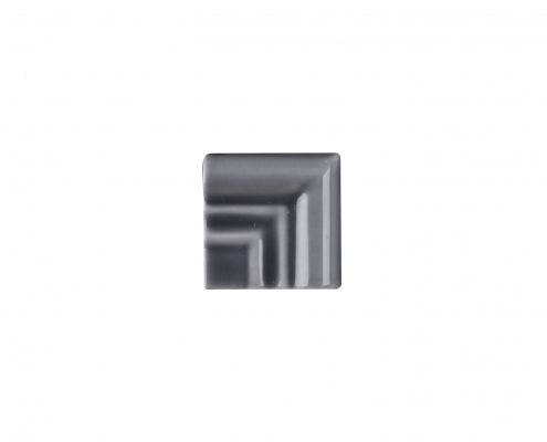 adex ceramic tile for indoor wall and or floor habitat glossy graphite molding basic frame corner glossy solid multi embossed reliefed 2x distributed by surface group international