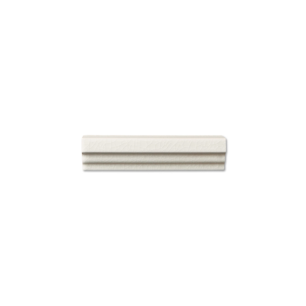 adex ceramic tile for indoor wall and or floor hampton white molding basic chairrail glossy classic crackle mono embossed reliefed 1_4x6 distributed by surface group international