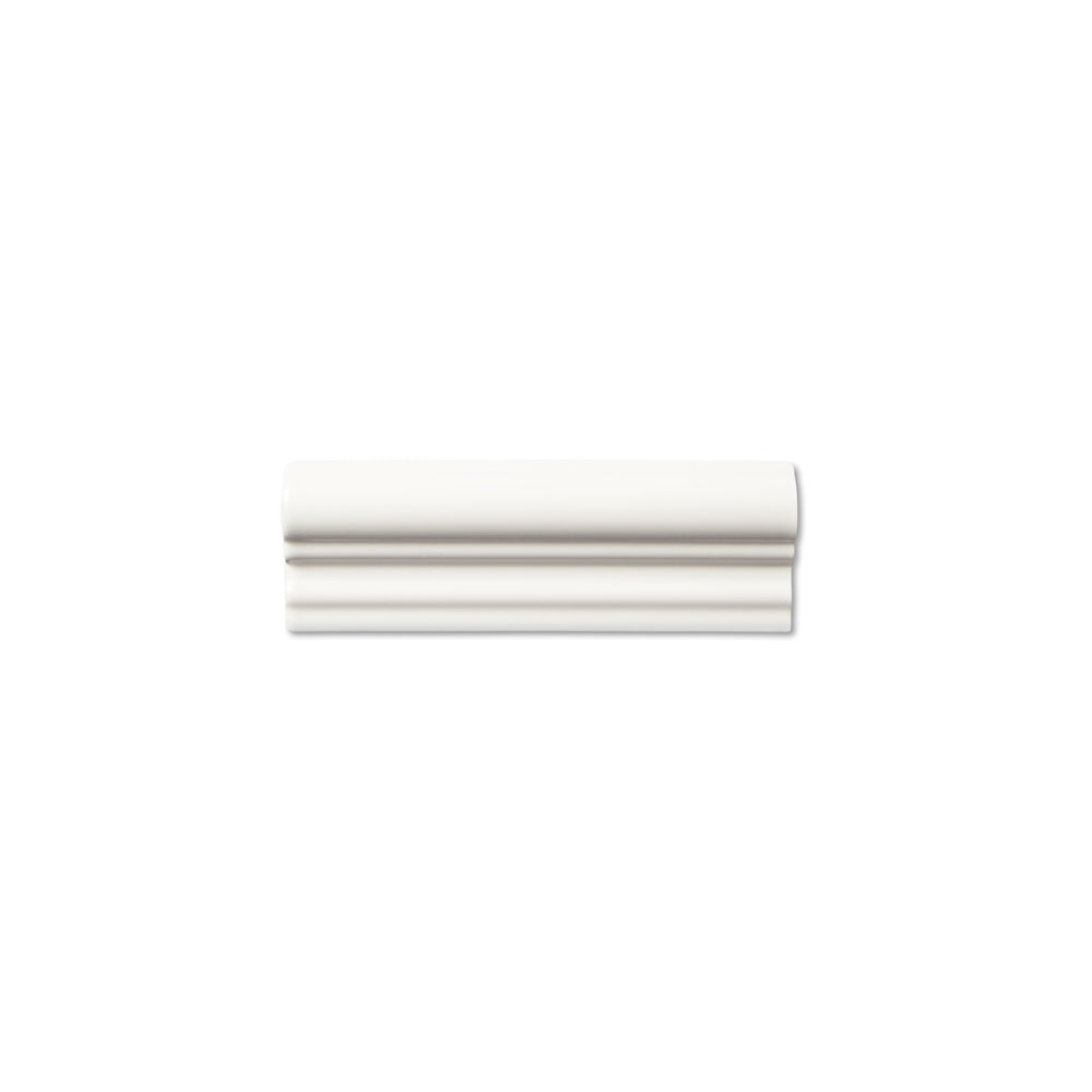adex ceramic tile for indoor wall and or floor neri white molding basic rail glossy solid mono embossed reliefed 2x6 distributed by surface group international