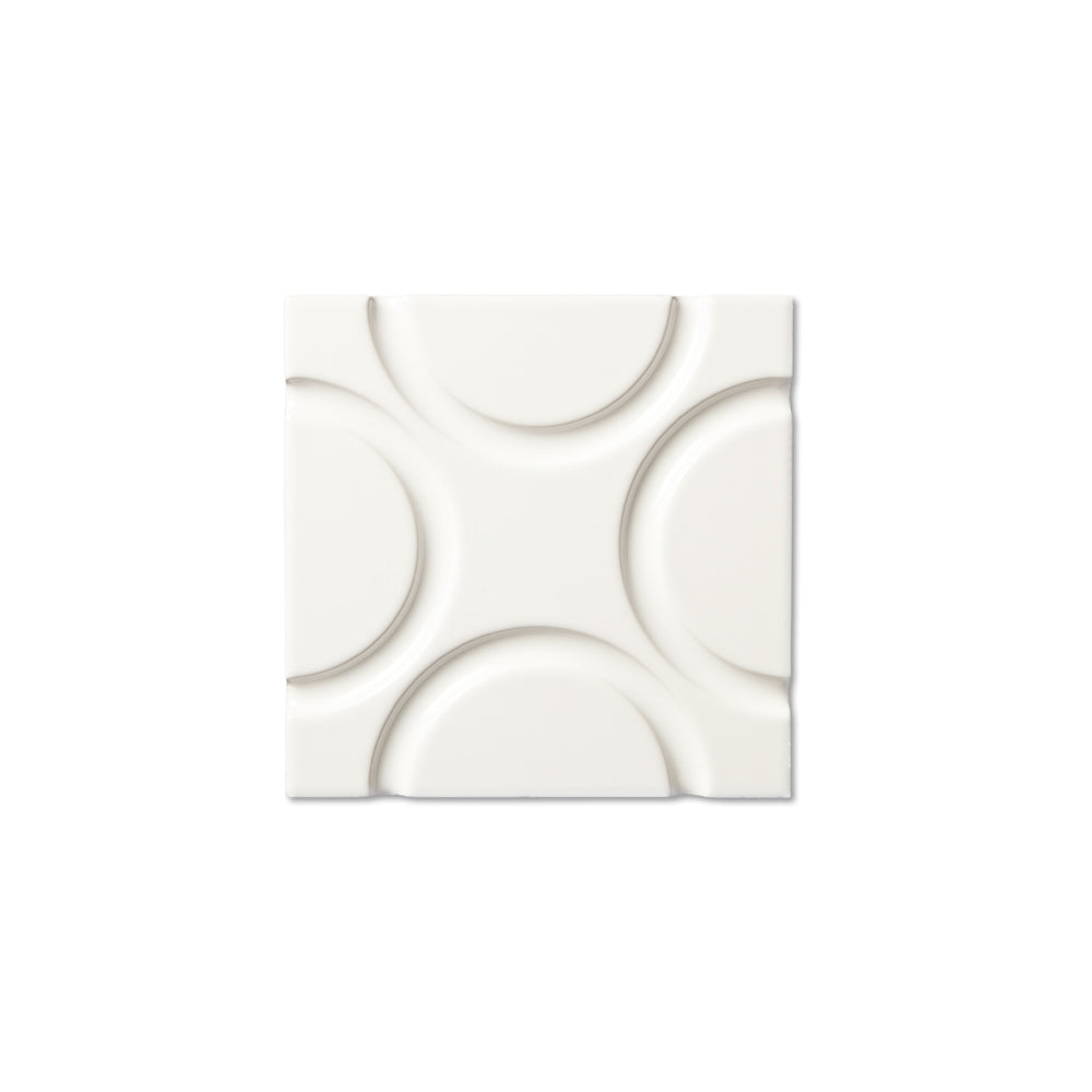 adex ceramic tile for indoor wall and or floor neri white tile deco glossy solid mono embossed deco square 6x6 embossed geo distributed by surface group international