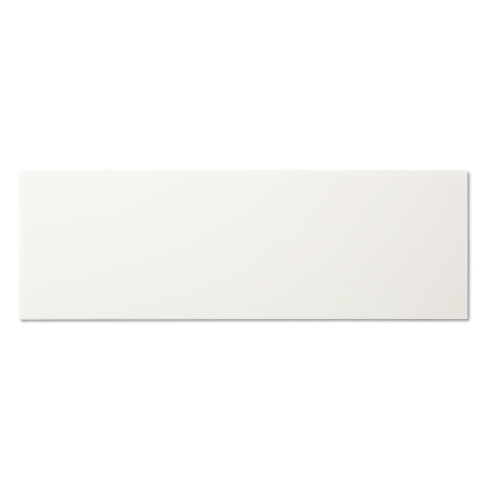 adex ceramic tile for indoor wall and or floor neri white tile field glossy solid mono flat rectangle 4x12 distributed by surface group international