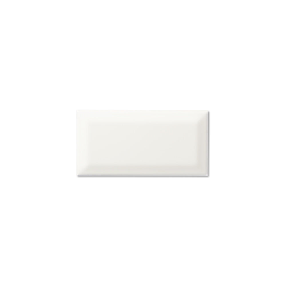 adex ceramic tile for indoor wall and or floor neri white tile field glossy solid mono embossed beveled rectangle 3x6 distributed by surface group international
