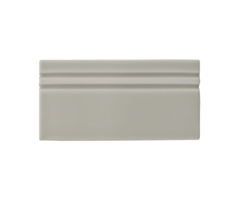 adex ceramic tile for indoor wall and or floor riviera mundaka gray molding basic baseboard glossy solid multi embossed reliefed 4x8 distributed by surface group international