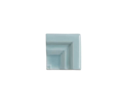 adex ceramic tile for indoor wall and or floor riviera niza blue molding basic chairrail frame corner glossy solid multi embossed reliefed 2x distributed by surface group international