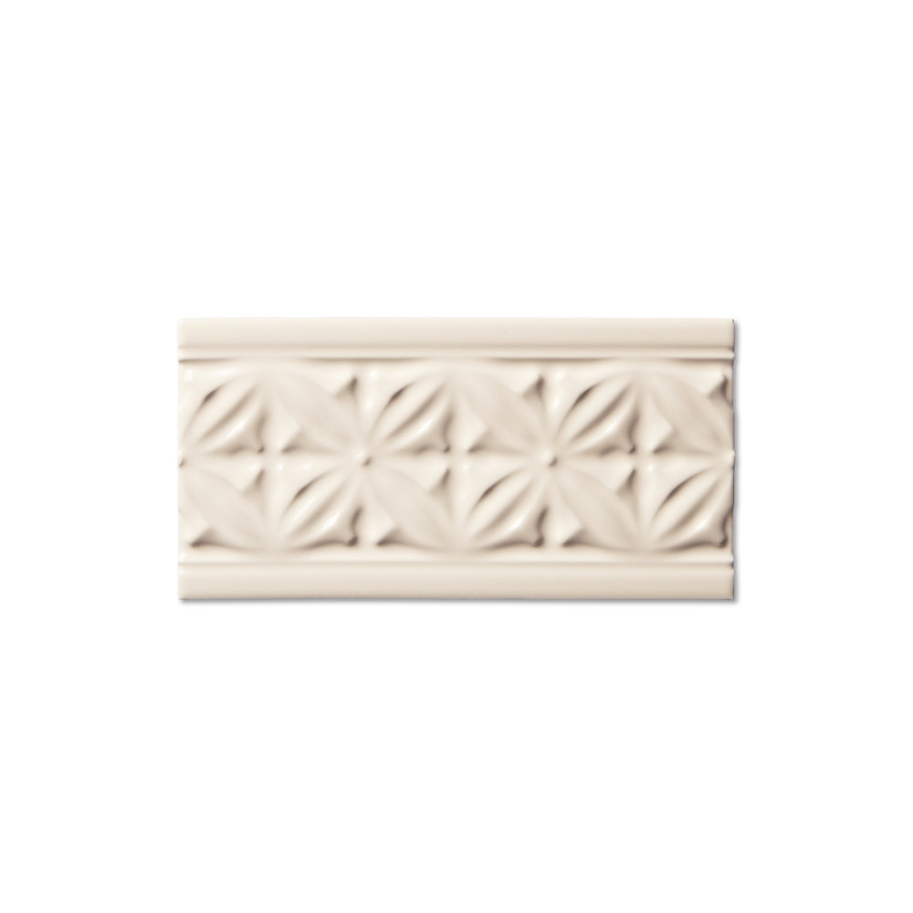 adex ceramic tile for indoor wall and or floor studio bamboo molding deco border glossy translucent mono embossed deco 3_8x7_8 embossed gables distributed by surface group international