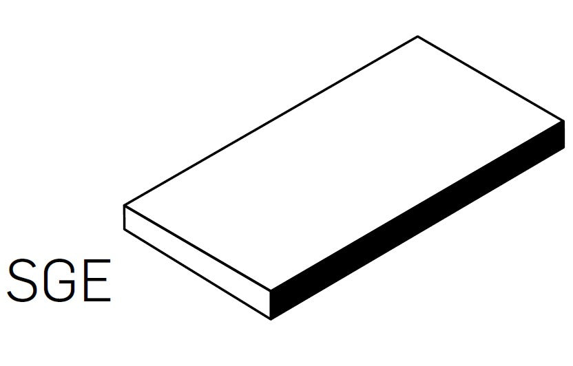 adex ceramic tile for indoor wall and or floor studio bamboo molding basic bullnose single edge long glossy translucent mono flat 2_8x5_8 distributed by surface group international