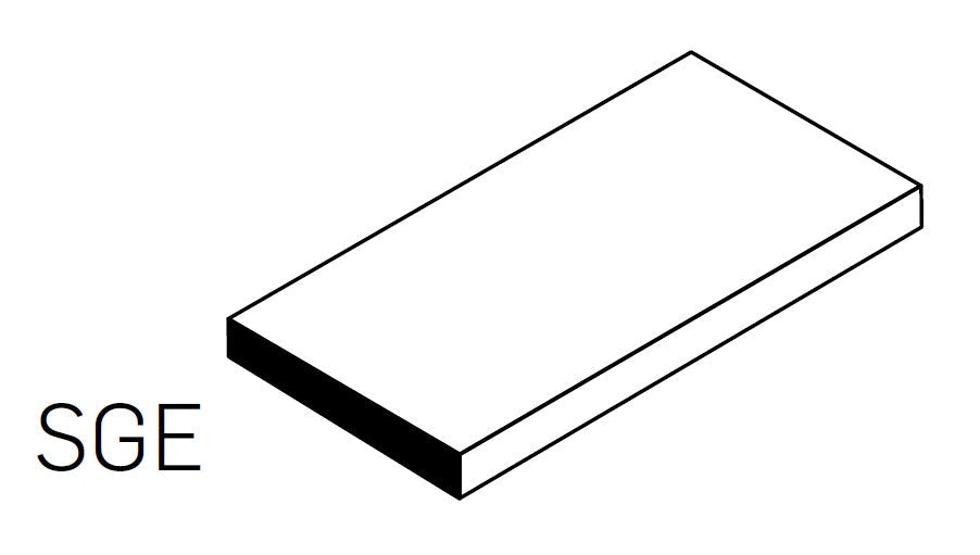 adex ceramic tile for indoor wall and or floor studio bamboo molding basic bulnose single edge short glossy translucent mono flat 3_8x7_8 distributed by surface group international