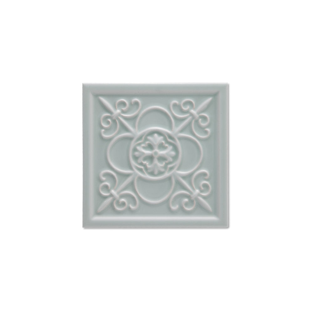 adex ceramic tile for indoor wall and or floor studio fern tile deco glossy translucent mono embossed deco square 5_8x5_8 embossed vizcaya distributed by surface group international
