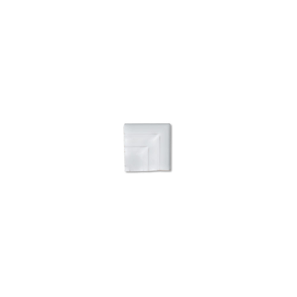 adex ceramic tile for indoor wall and or floor studio snow cap molding basic chairrail frame corner glossy translucent mono embossed reliefed 2x2 distributed by surface group international