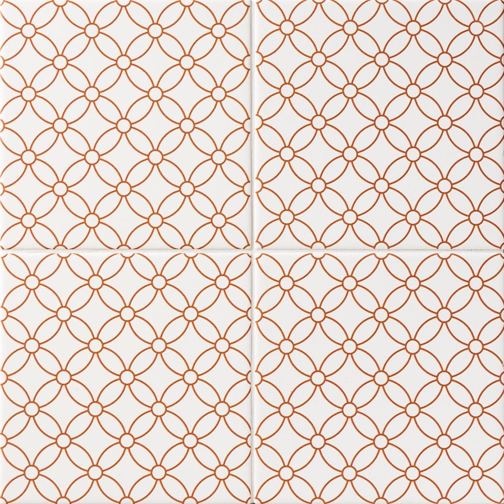 wagara ceramic tile aka shippo pattern size 6 inch by 6 inch matte finish for luxury interrior wall applications in kitchen bathroom backsplash or livingroom and office accent walls distributed by surface group international and produced by marble systems