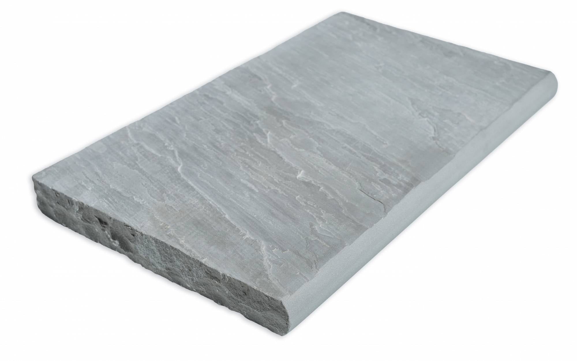 appalachian grey old world flagstone artisan paver bullnose molding 14 by 24 by 2 inch exterior applications manufactured by f and m supply distributed by surface group