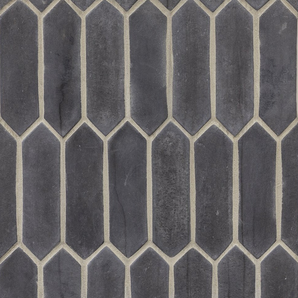 Artillo Concrete Field Tile: Charcoal Gray Picket (3"x11")
