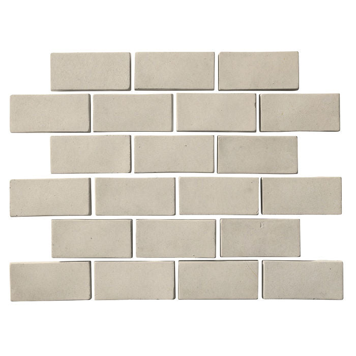 Artillo Concrete Field Tile: Rice Rectangle (2"x4")