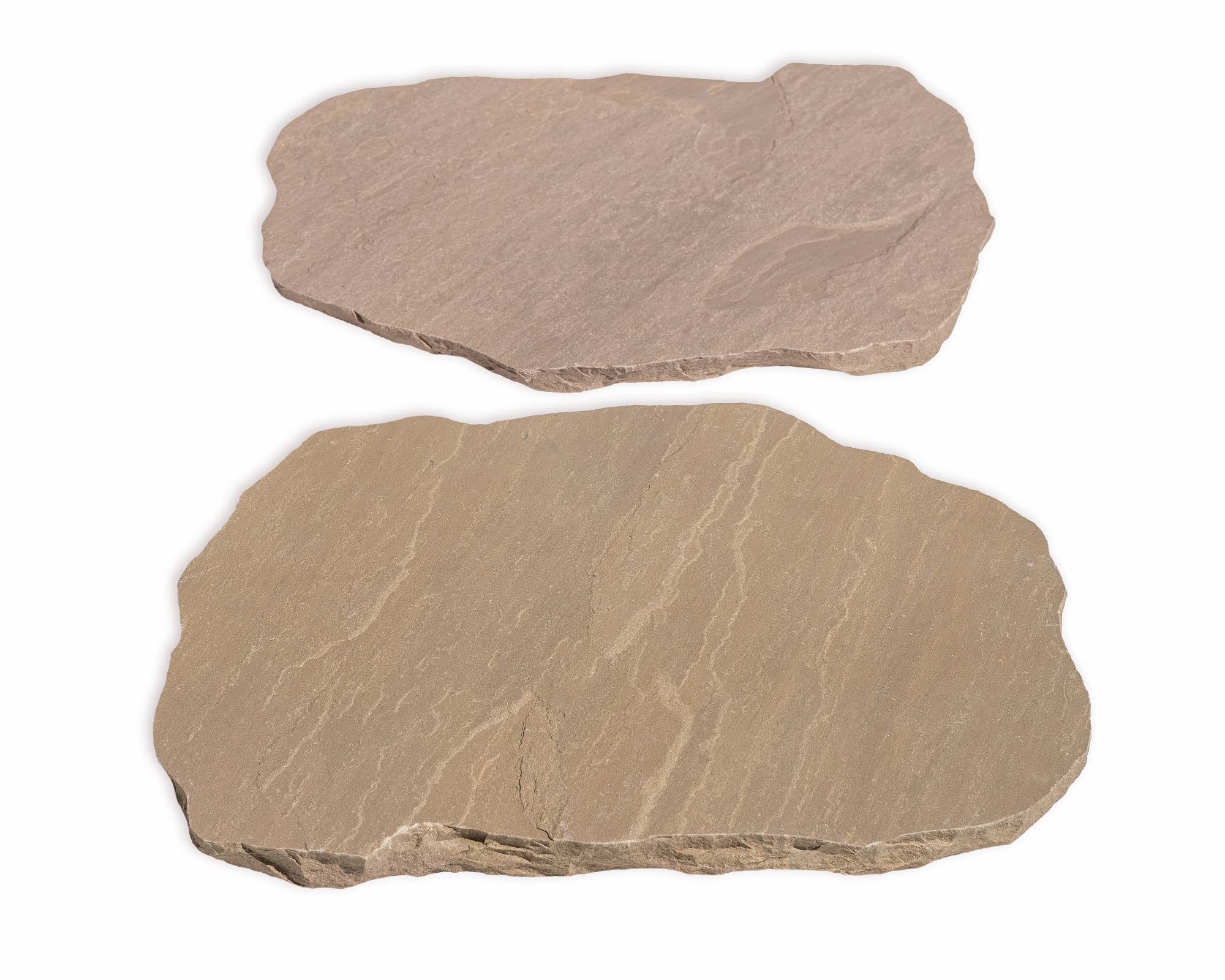 autumn brown old world flagstone classic paver stepping stone stepper 16 by 22 by 1 and half  inch exterior applications manufactured by f and m supply distributed by surface group