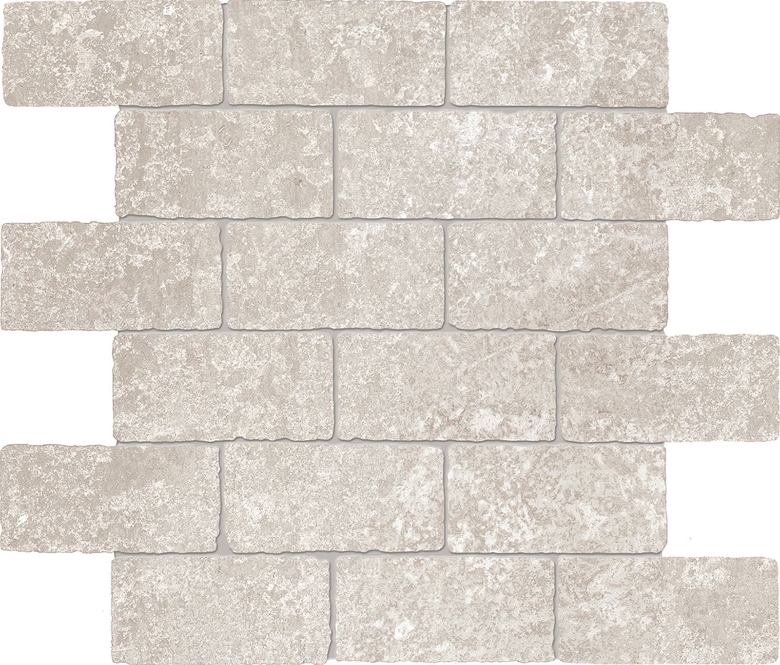 Chateau: Limestone Beige Mur Mosaic (12"x12"x9.5-mm | matte)