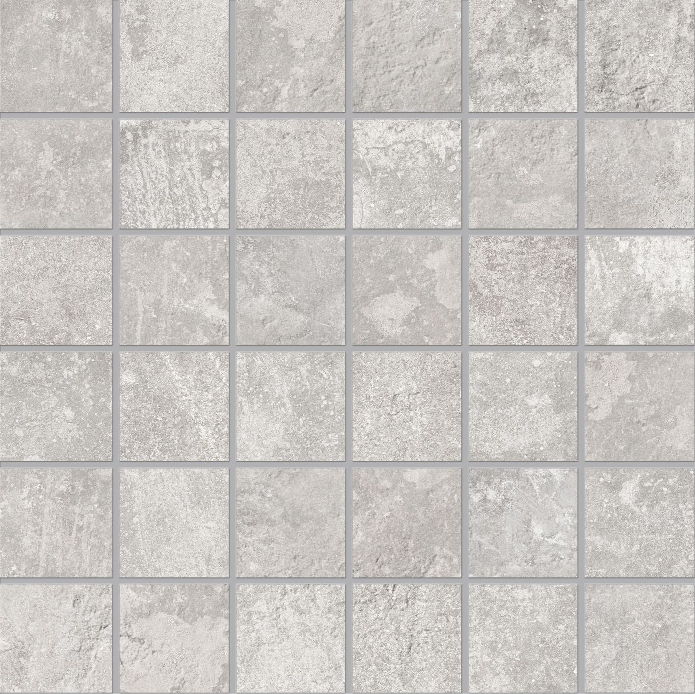 Chateau: Limestone Gris Straight Stack 2x2 Mosaic (12"x12"x9.5-mm | matte)