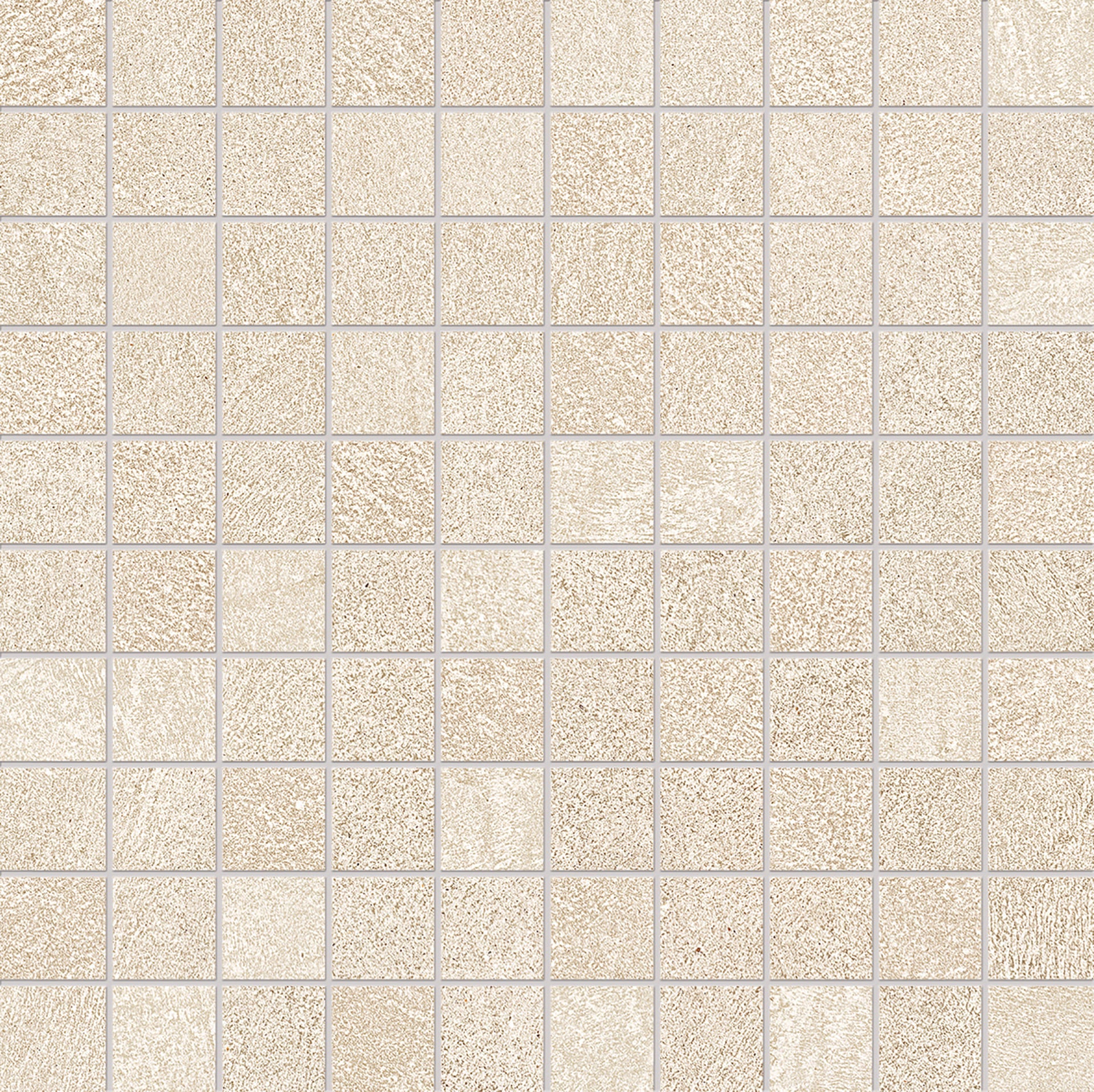 Sixty: Fondo Sabbia Straight Stack 1x1 Mosaic (12"x12"x9.5-mm | silktech)