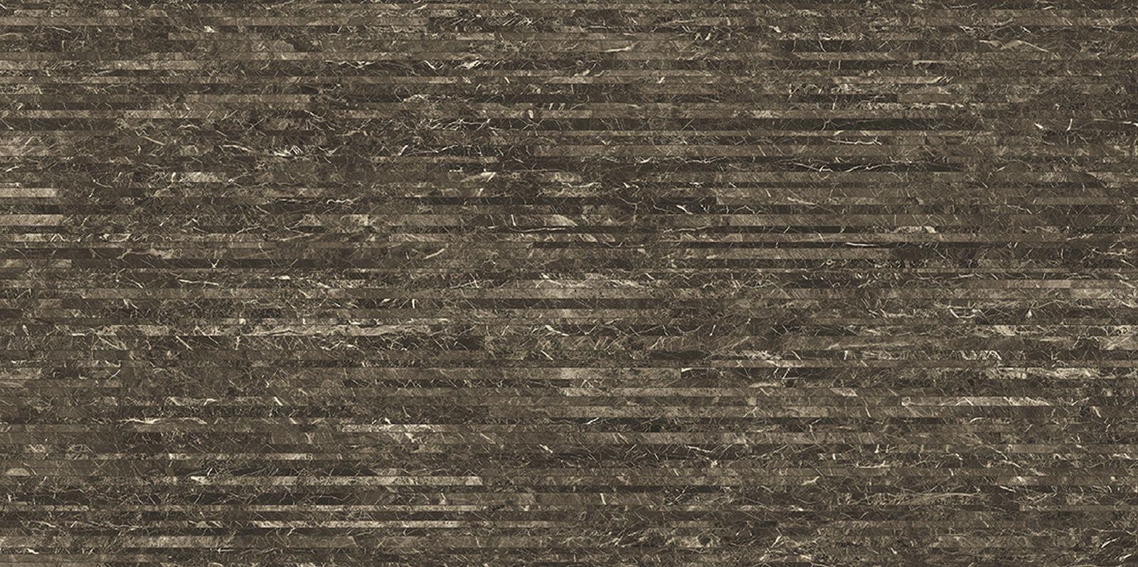 Tele Di Marmo: Doghe Frappuccino Pollock Field Tile (24"x48"x9.5-mm | glossy)