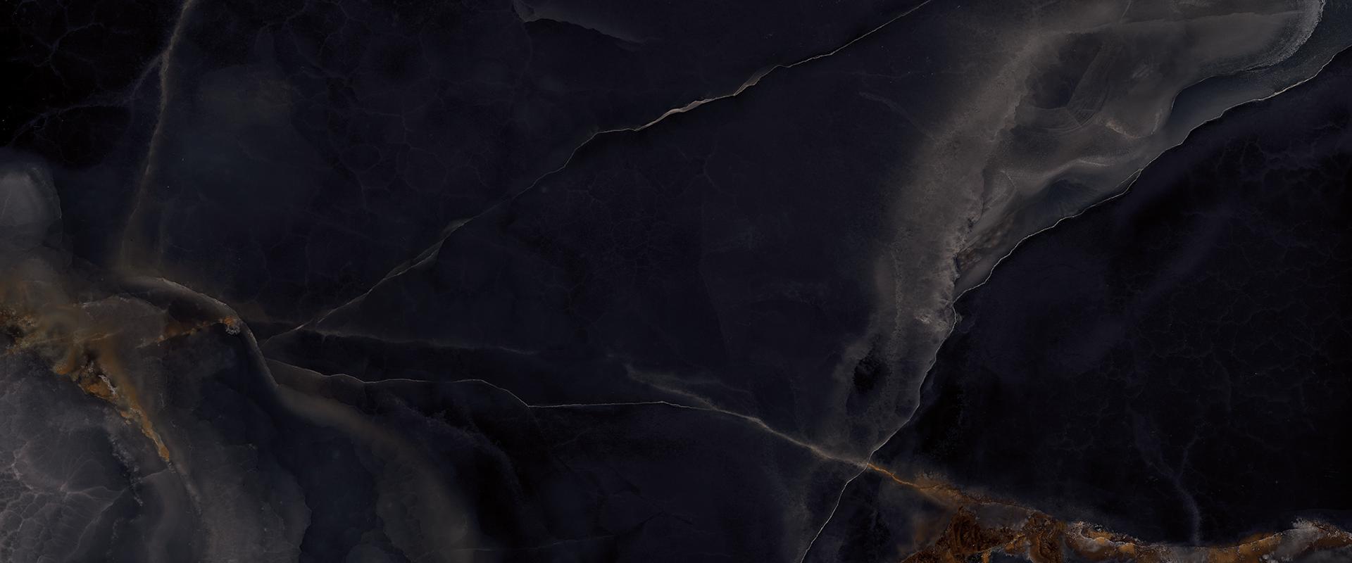 Tele Di Marmo Onyx: Onyx Black Field Tile (48"x110"x6.5-mm | glossy)