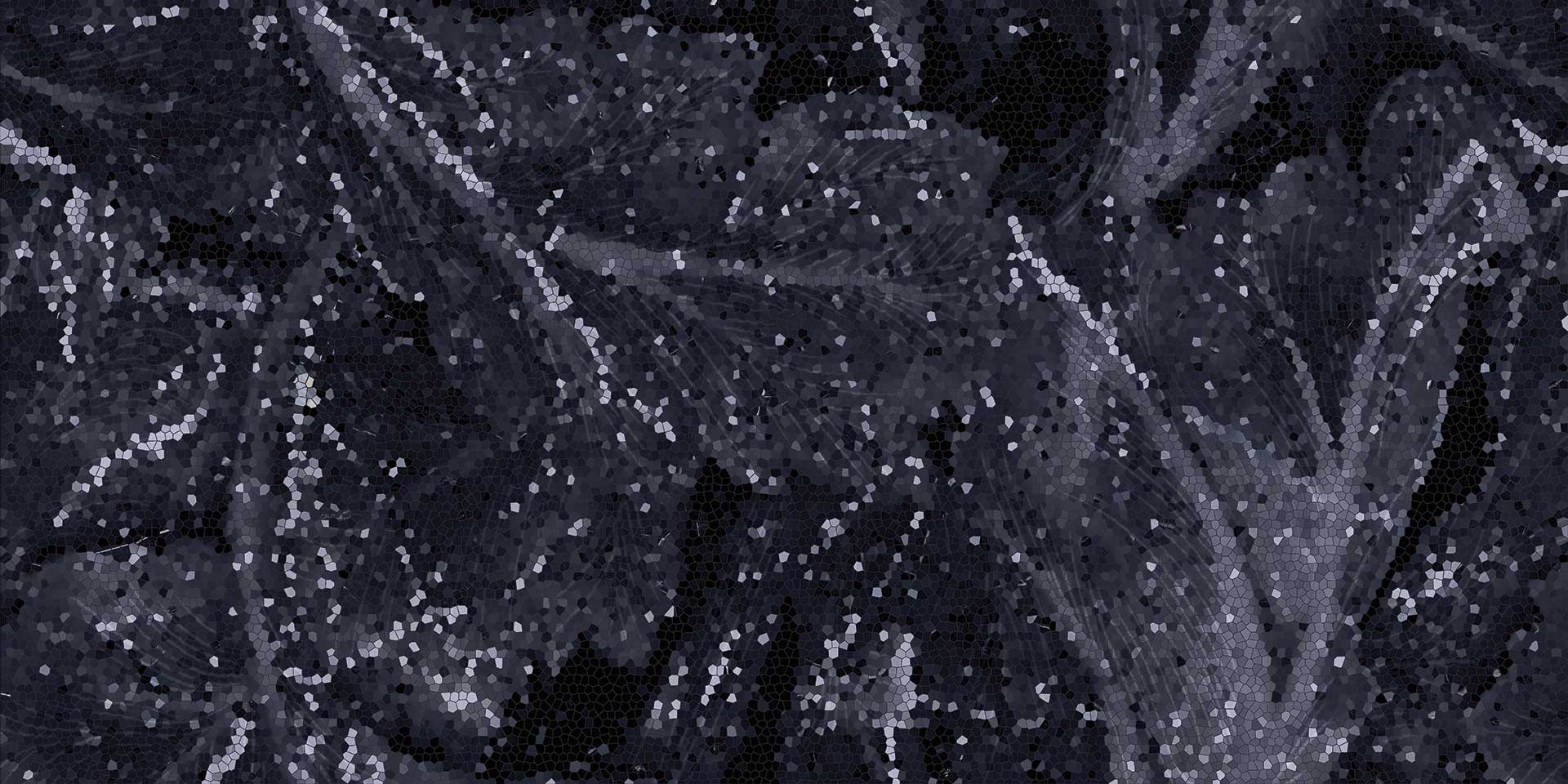 Tele Di Marmo Revolution: Art Calacatta Black Acanto Deco Tile (24"x48"x9.5-mm | matte)