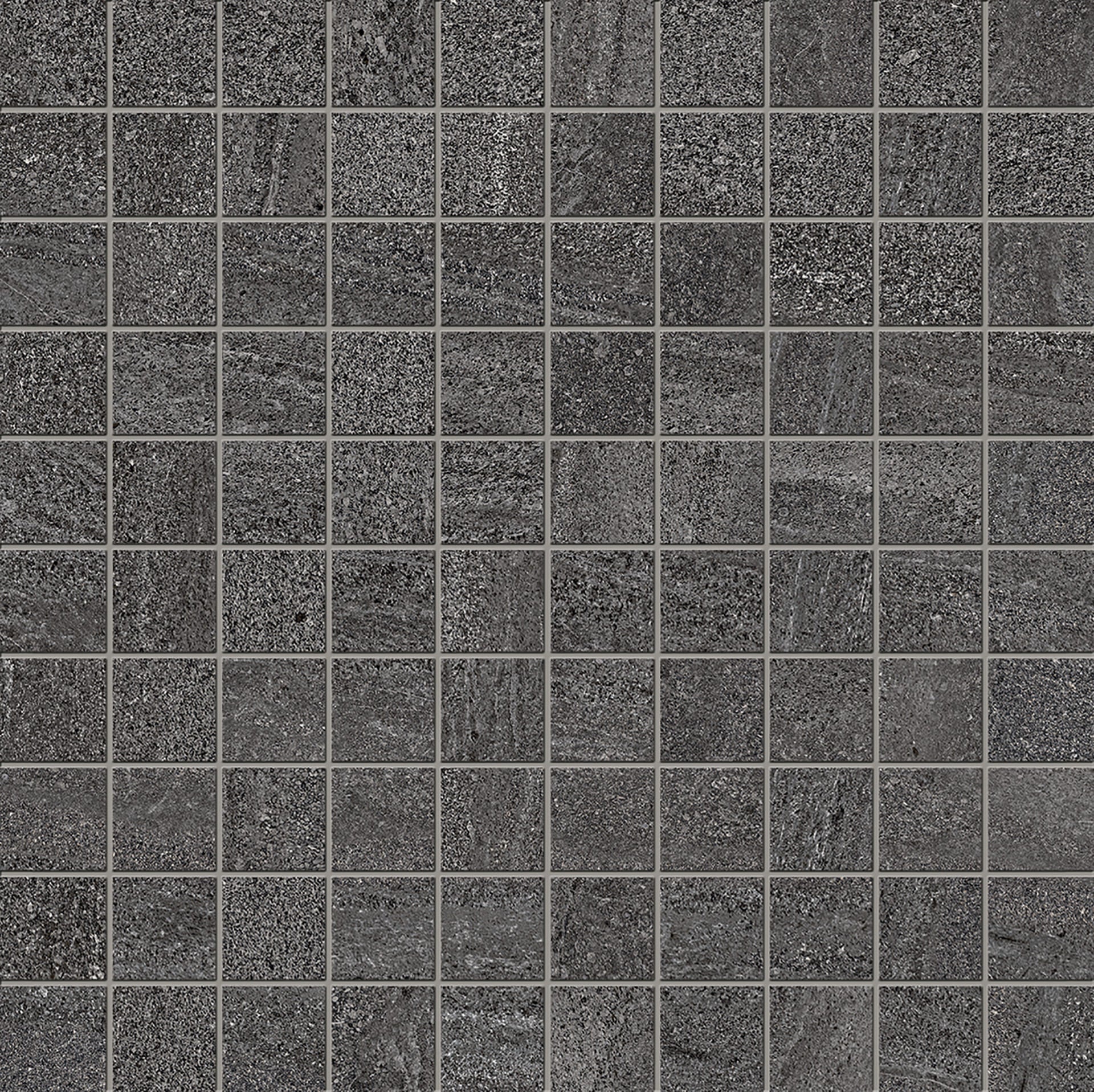 Elegance Pro: Sandstone Anthracite Straight Stack 1x1 Mosaic (12"x12"x9.5-mm | matte)