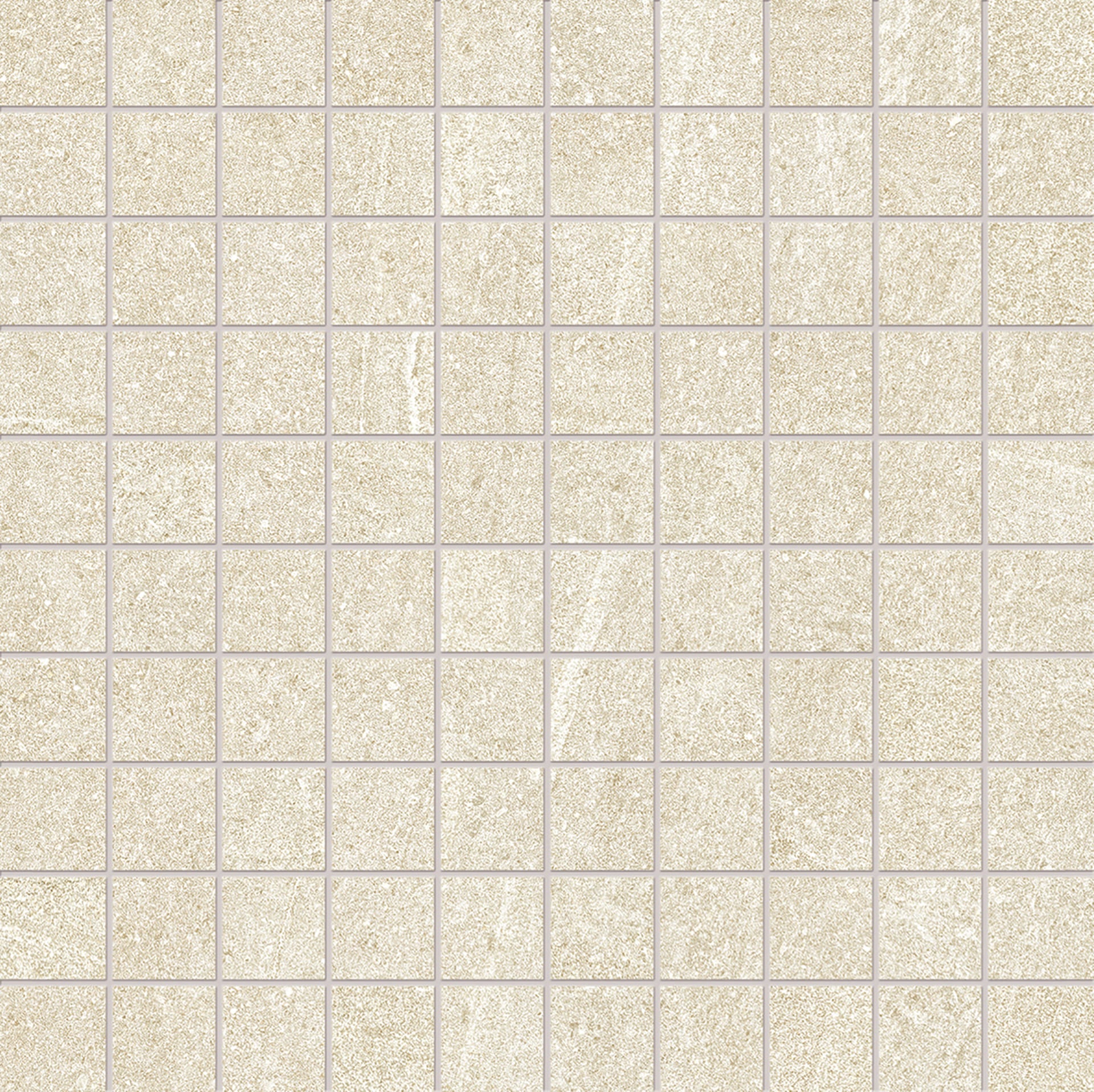 Elegance Pro: Sandstone Ivory Straight Stack 1x1 Mosaic (12"x12"x9.5-mm | matte)