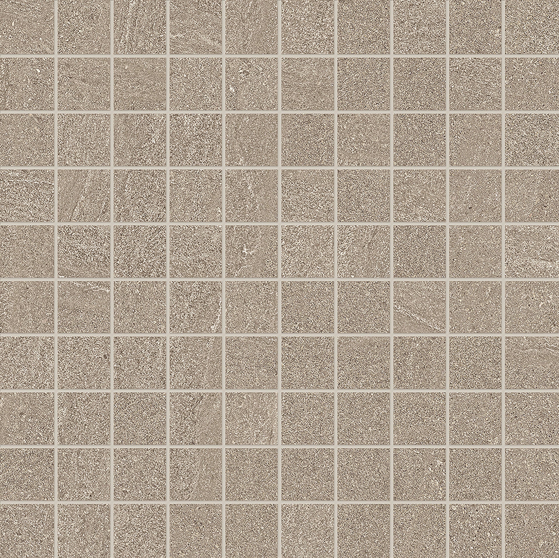 Elegance Pro: Sandstone Taupe Straight Stack 1x1 Mosaic (12"x12"x9.5-mm | matte)