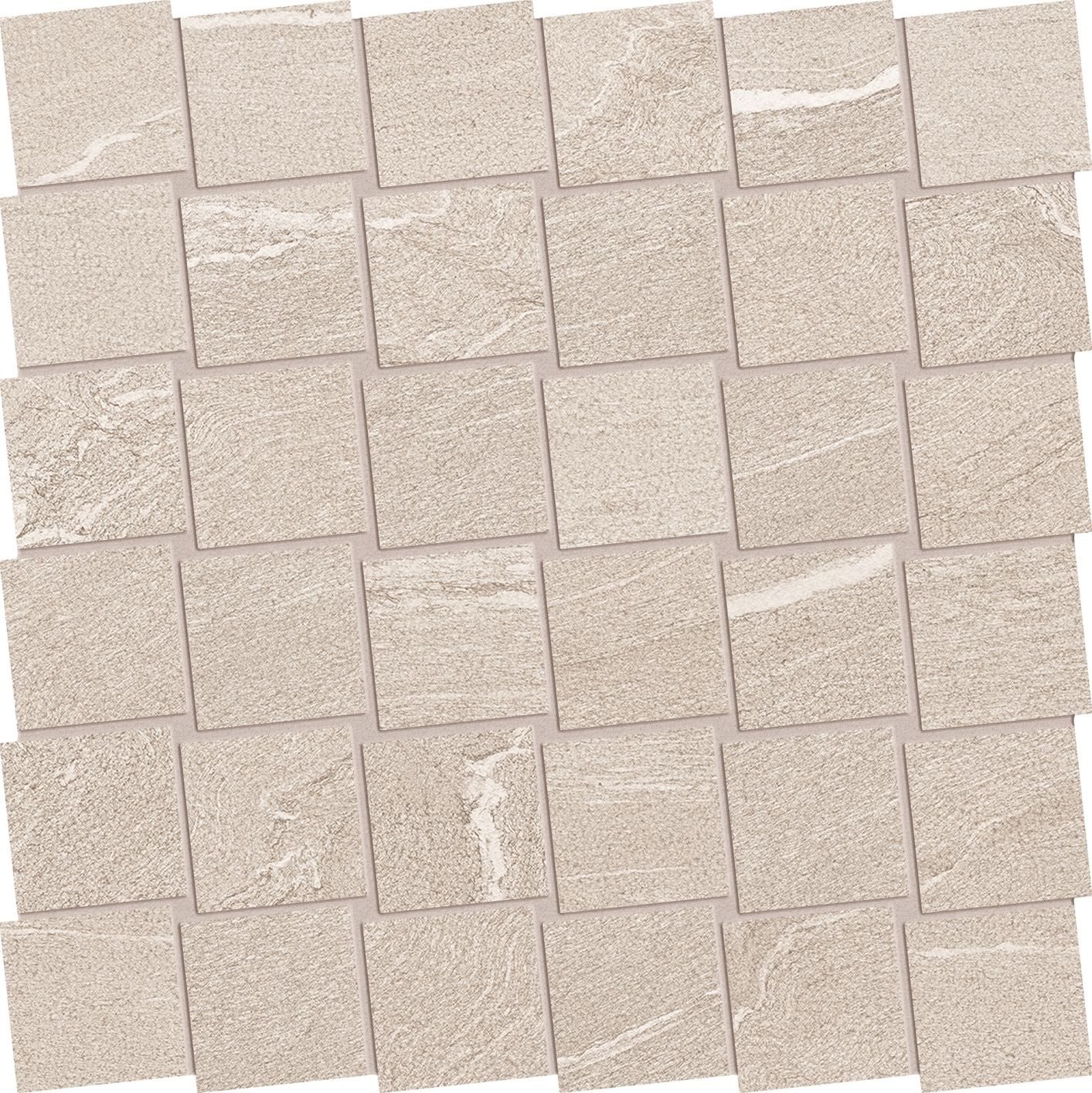 Stone Talk: Martellata Sand Dado Mosaic (12"x12"x9.5-mm | matte)