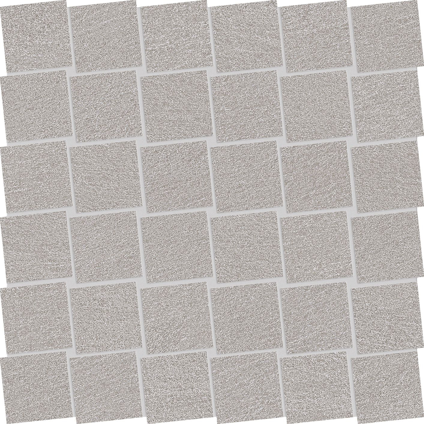 Stone Talk: Minimal Grey Dado Mosaic (12"x12"x9.5-mm | matte)