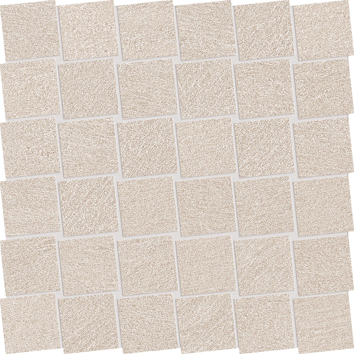 Stone Talk: Minimal Sand Dado Mosaic (12"x12"x9.5-mm | matte)