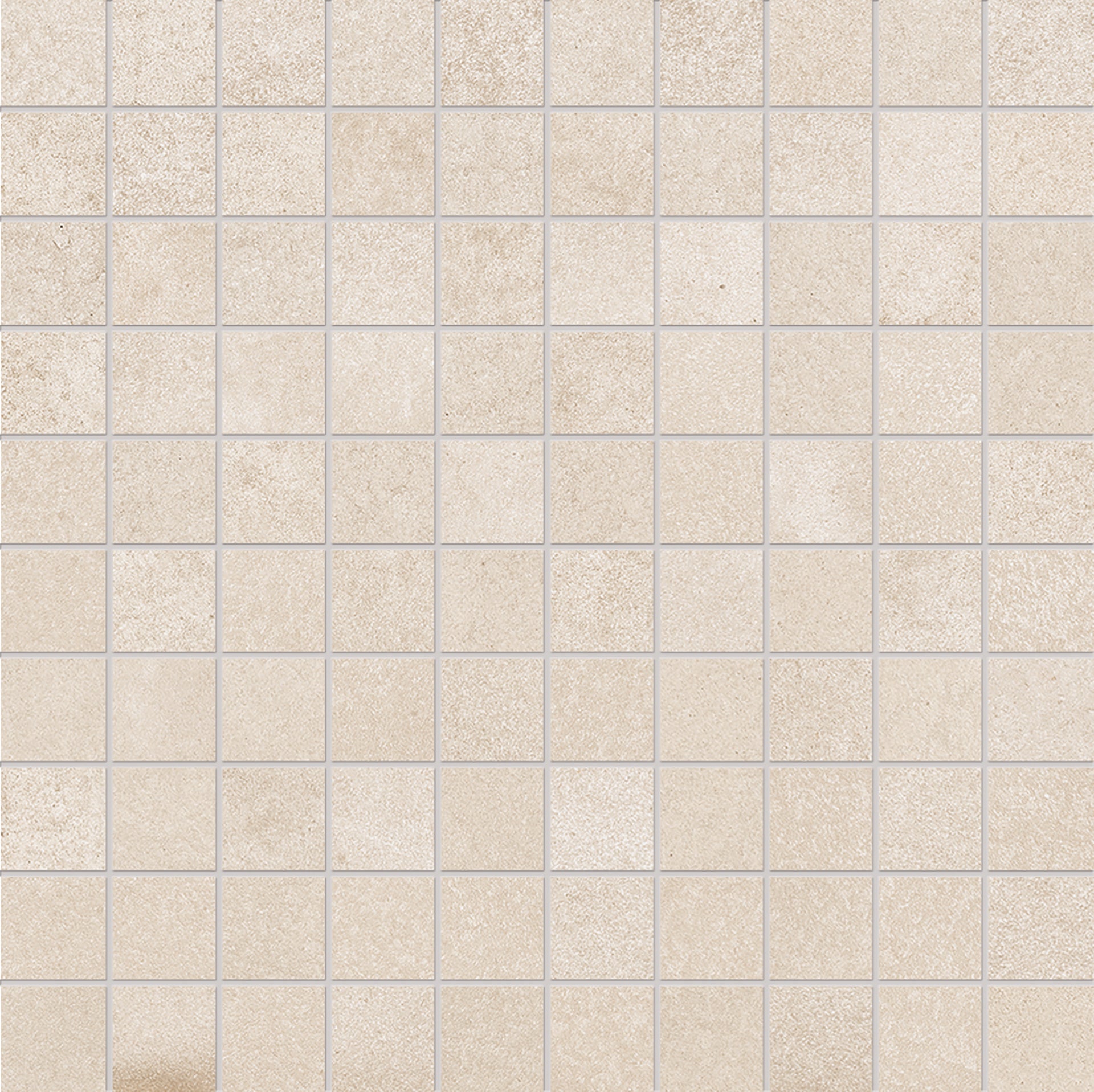 Tr3Nd: Concrete Ivory Straight Stack 1x1 Mosaic (12"x12"x9.5-mm | matte)