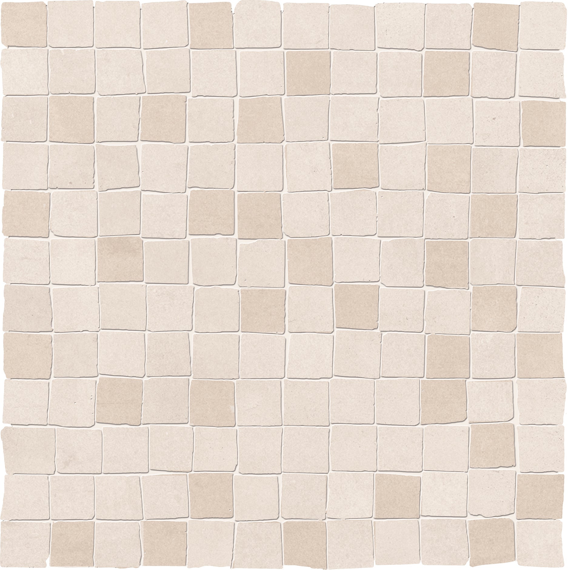 Acustico 12: Contemporary White Straight Stack 1x1 Mosaic (12"x12"x9.5-mm | matte)