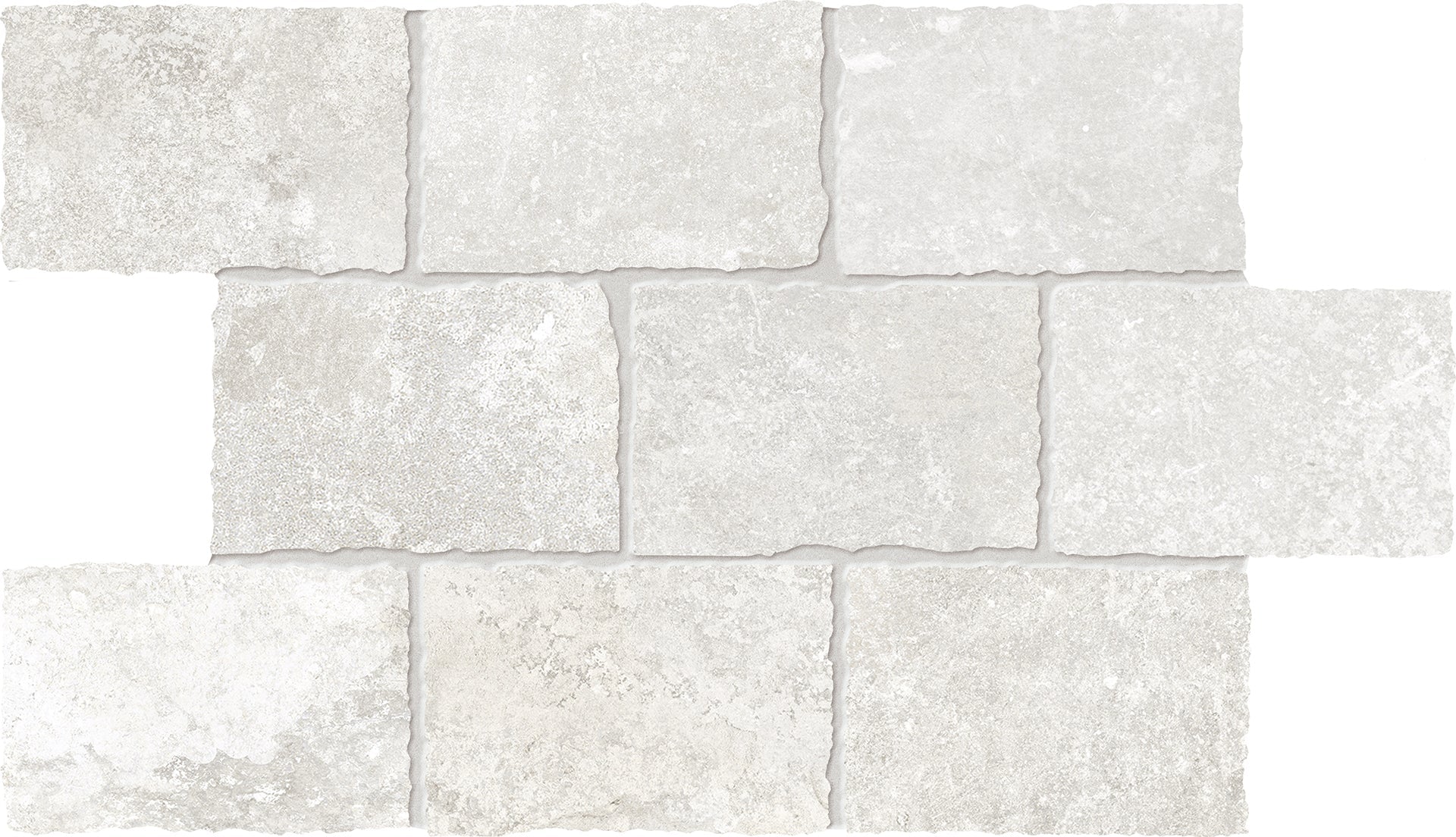 Heritage: Stone Ivory Major Mosaic (12"x18"x9.5-mm | matte)