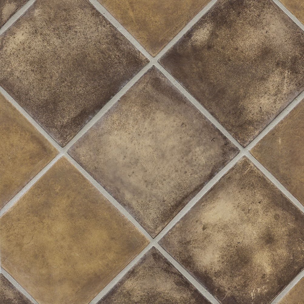 Artillo Concrete Field Tile: Tuscan Mustard Square (10"x10")