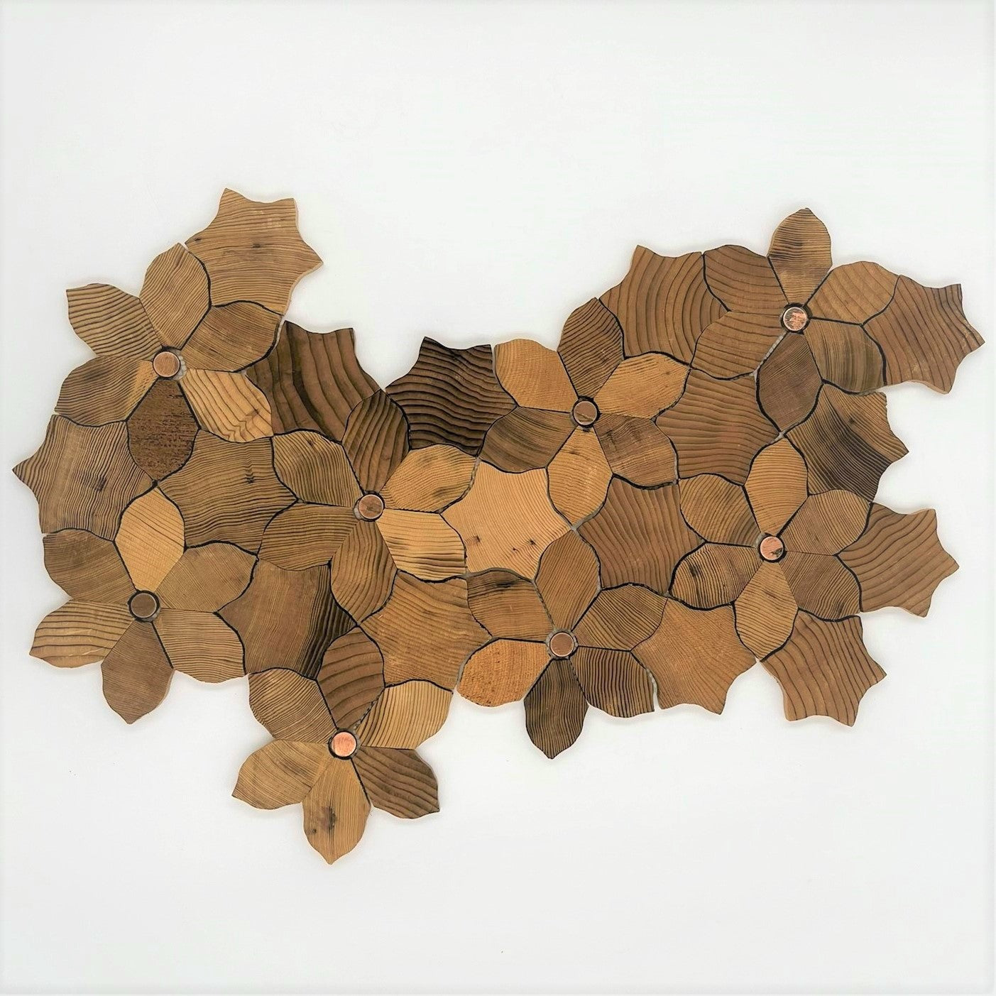 forest elements insert myosotis 2 wood wall 3D mosaic natural pine accoustical decorative luxury interior distributed by surface group
