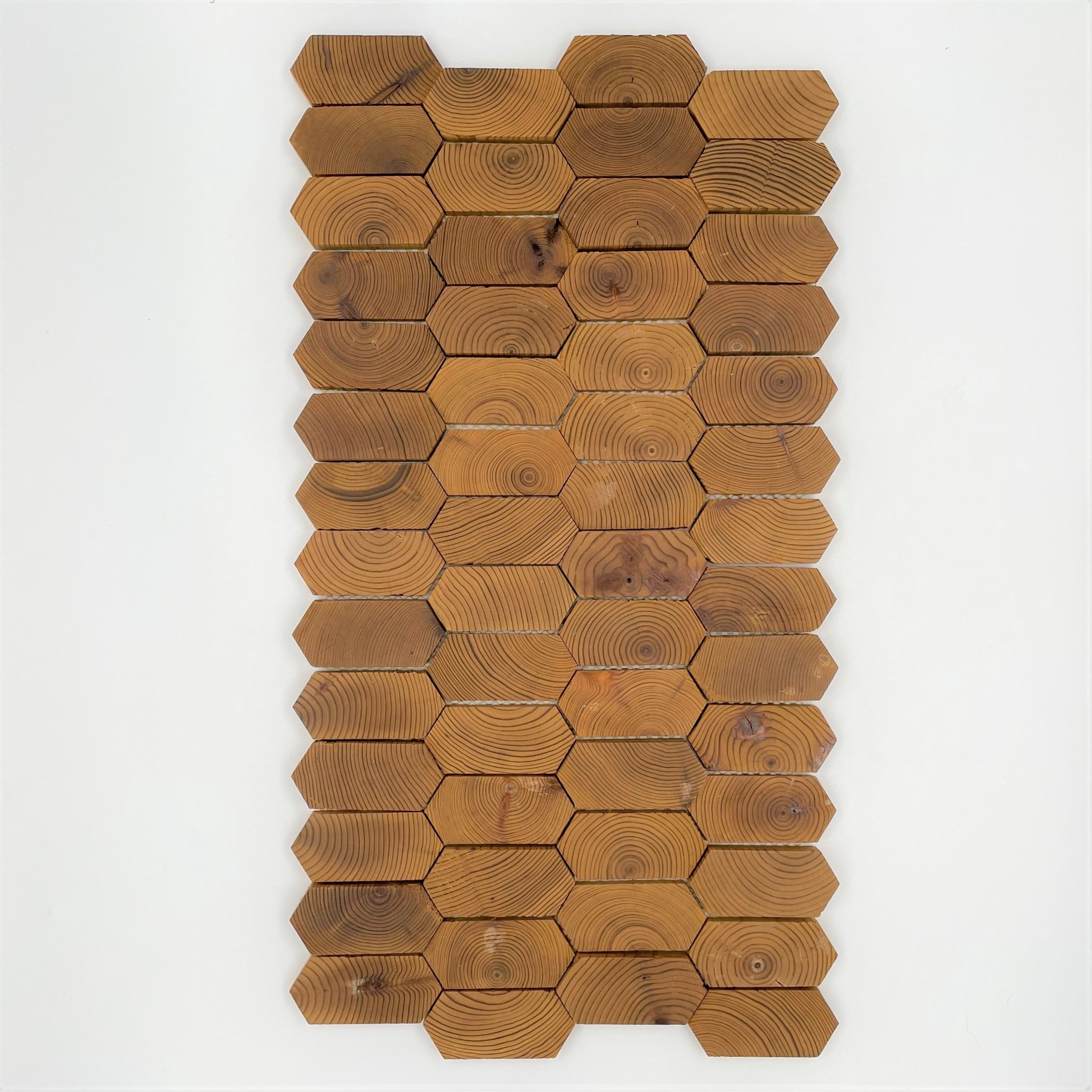 forest elements stereo honeycomb 2 wood wall 3D mosaic natural pine accoustical decorative luxury interior distributed by surface group