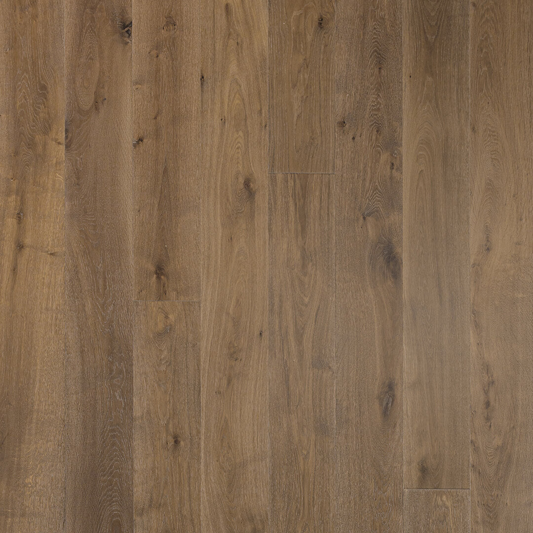 HERMITAGE: Gascony White Oak Engineered Hardwood Plank (7½"X24"-76"X⅝" | Wire Brush)