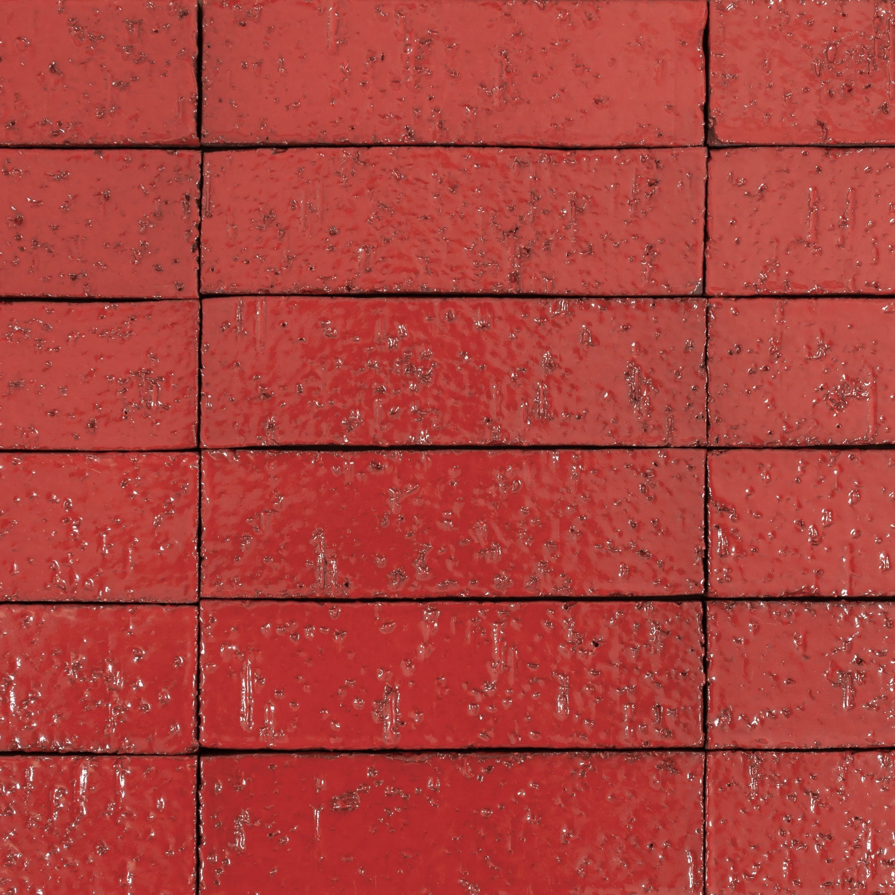 Arto Glazed Brick: Apple Valley Red  (Flat 2¼"x7⅝"x⅝")