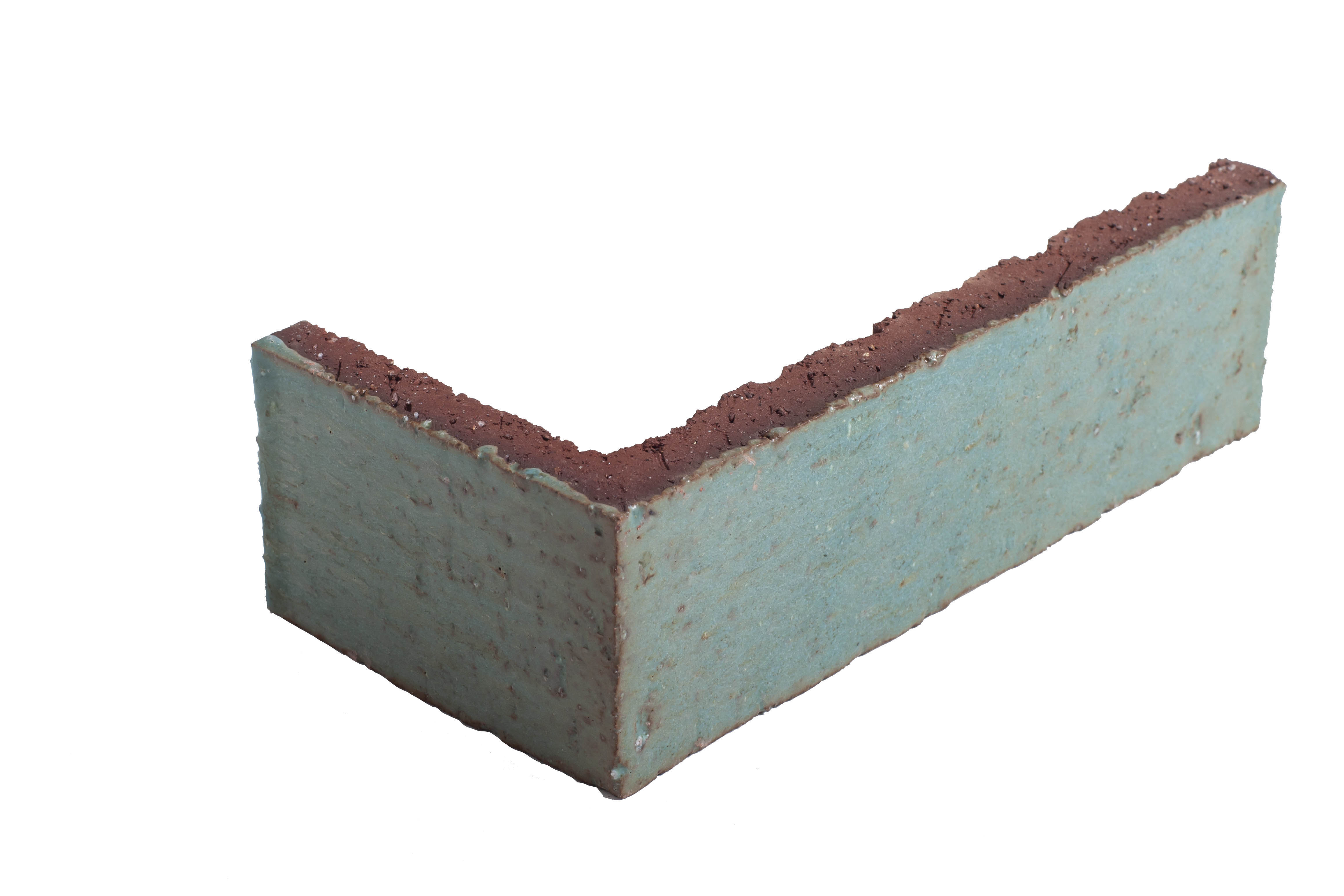 Arto Glazed Brick: Chrome  (Corner 2¼"x7⅝"x⅝")