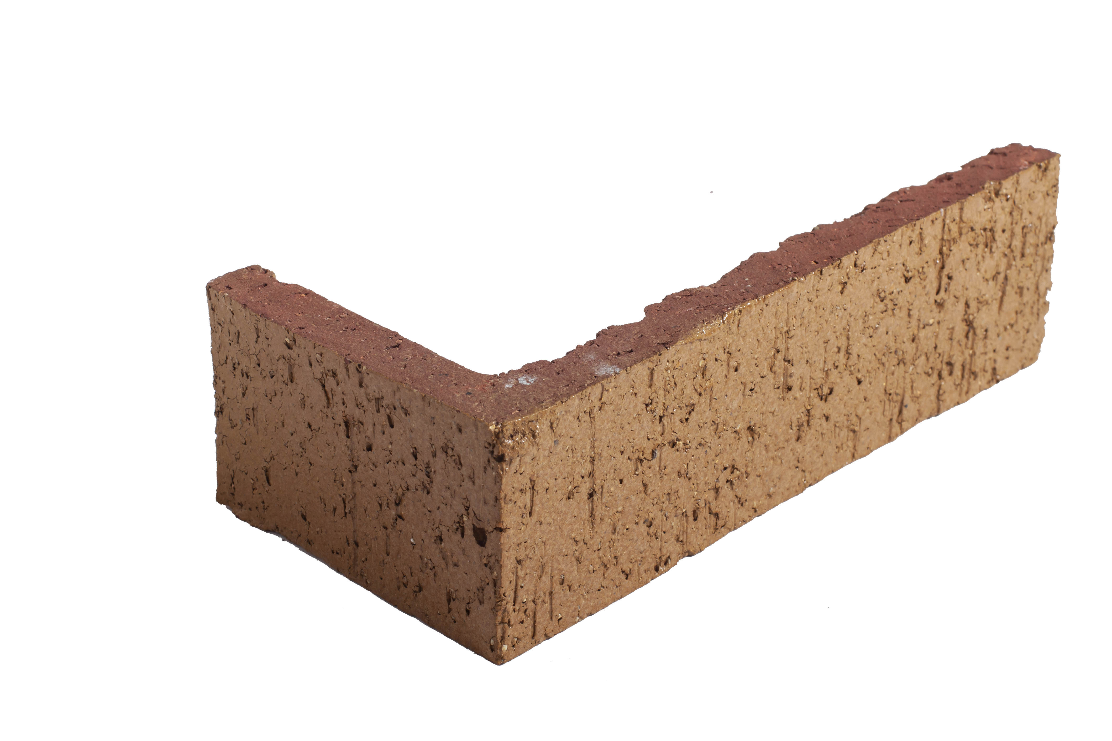 Arto Glazed Brick: Deli Mustard  (Corner 2¼"x7⅝"x⅝")