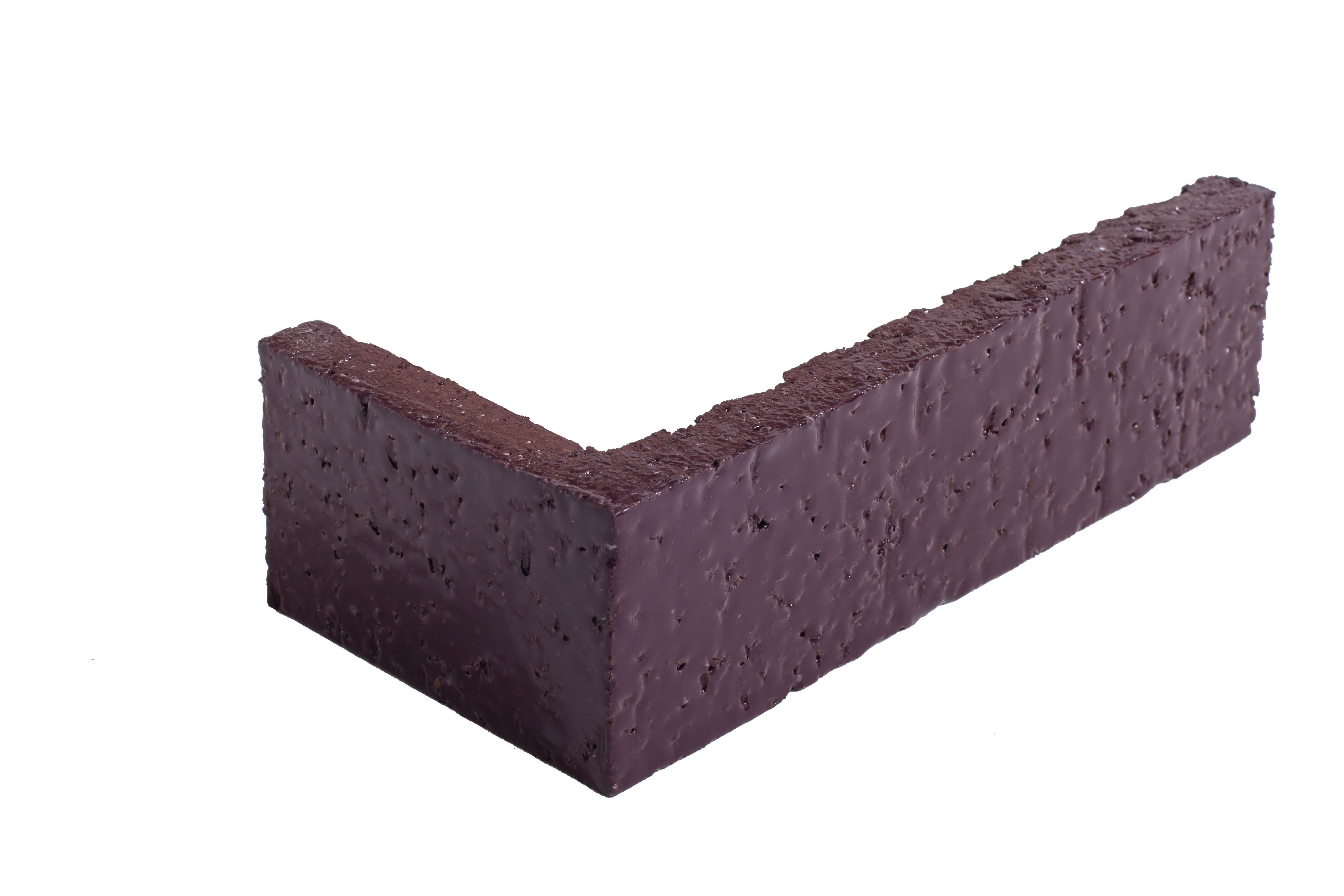 Arto Glazed Brick: Plum  (Corner 2¼"x7⅝"x⅝")
