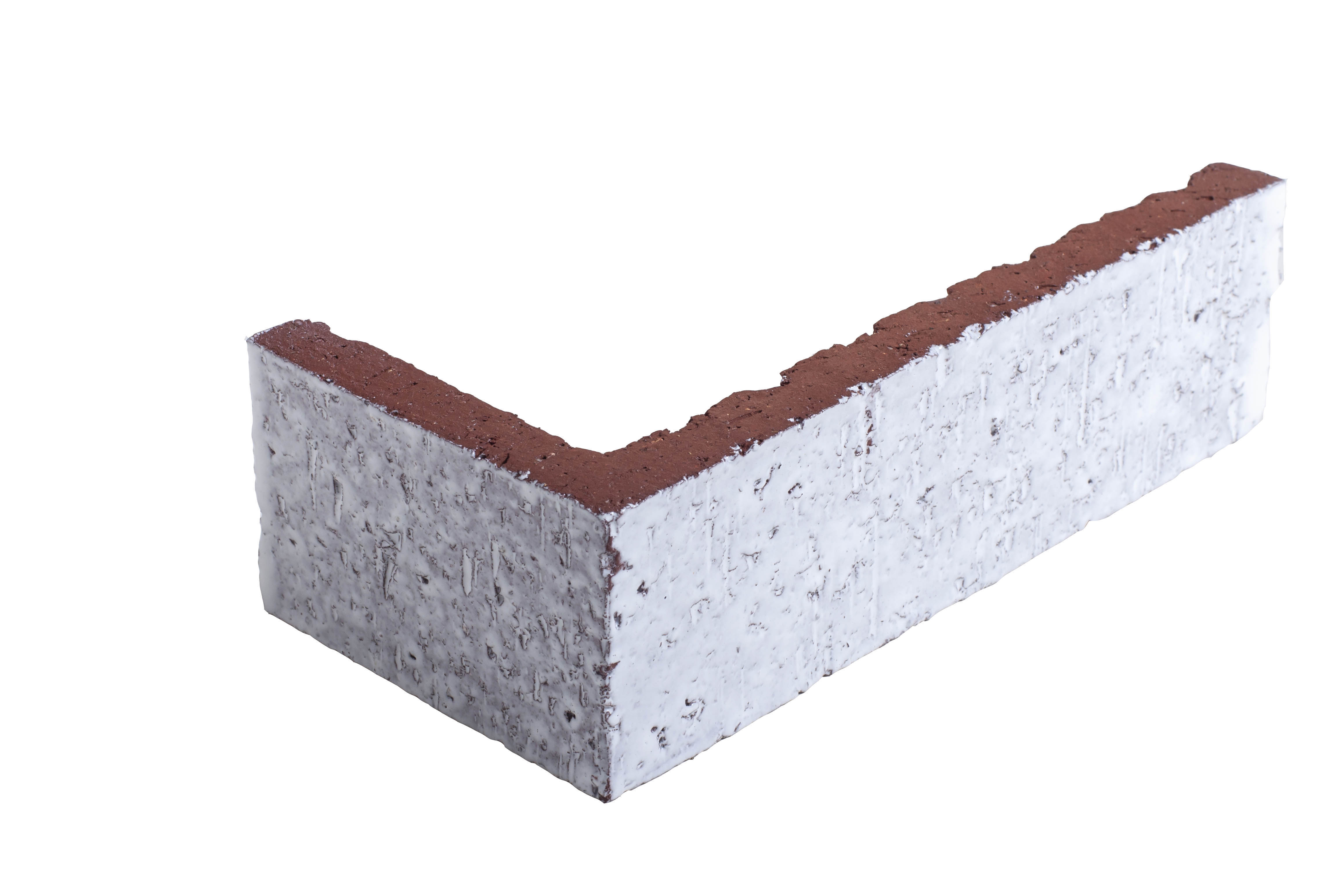 Arto Glazed Brick: Pure White  (Corner 2¼"x7⅝"x⅝")