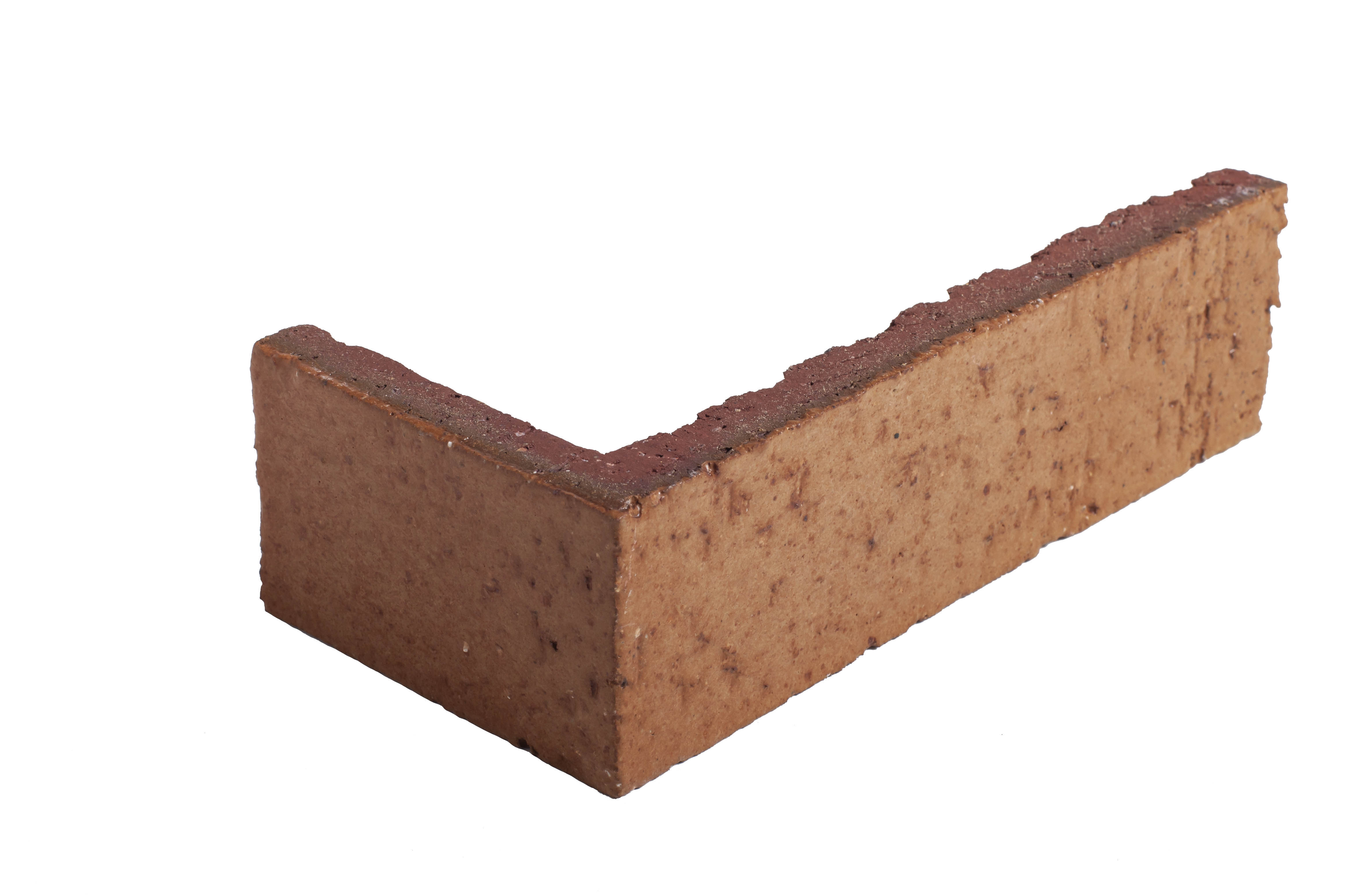 Arto Glazed Brick: Red Iron  (Corner 2¼"x7⅝"x⅝")