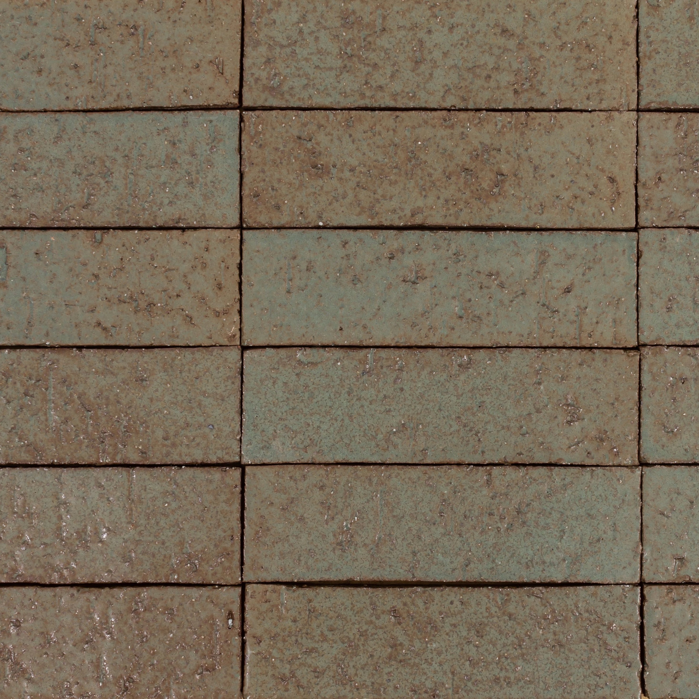 Arto Glazed Brick: Elder Green  (Flat 2¼"x7⅝"x⅝")