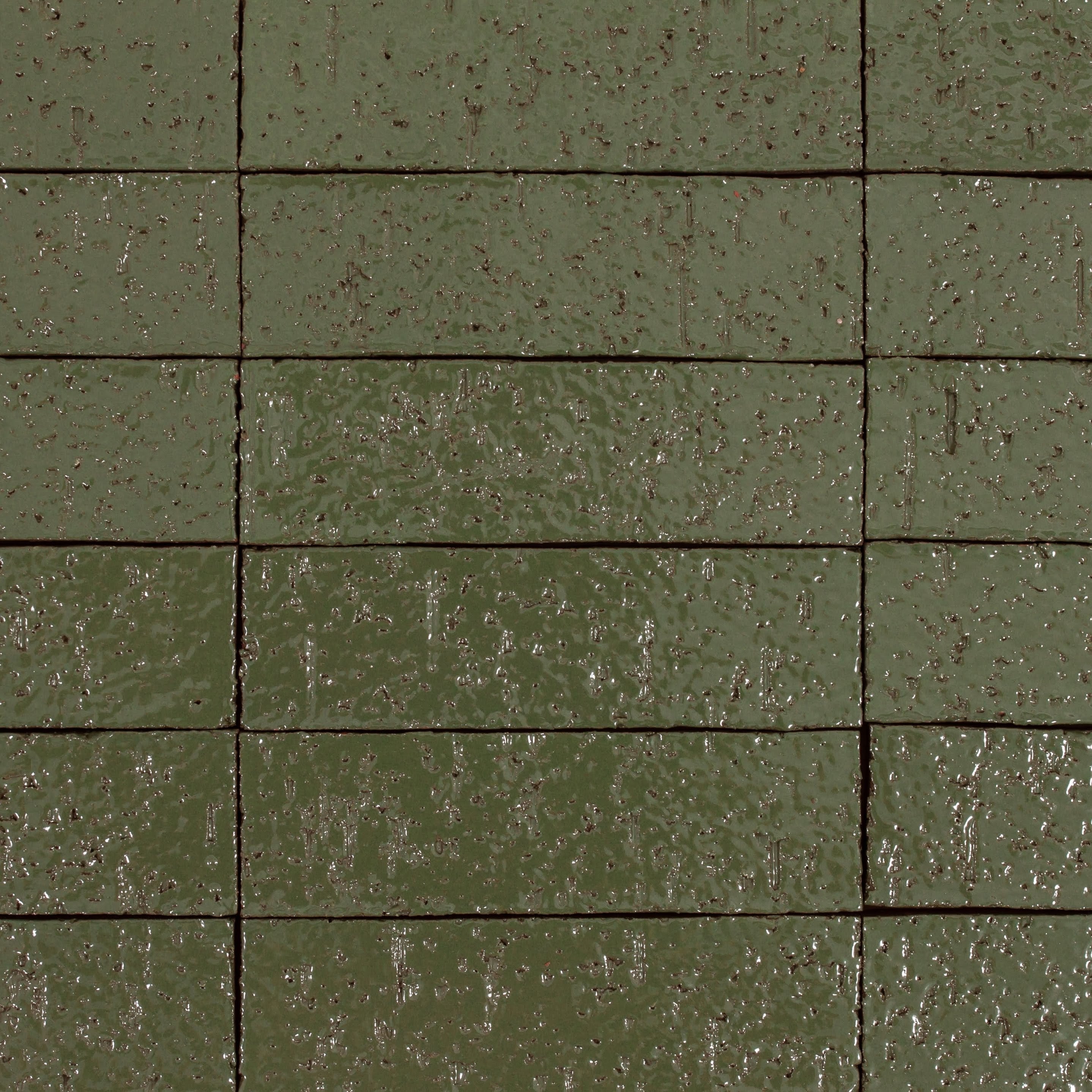 Arto Glazed Brick: Kelp  (Flat 2¼"x7⅝"x⅝")