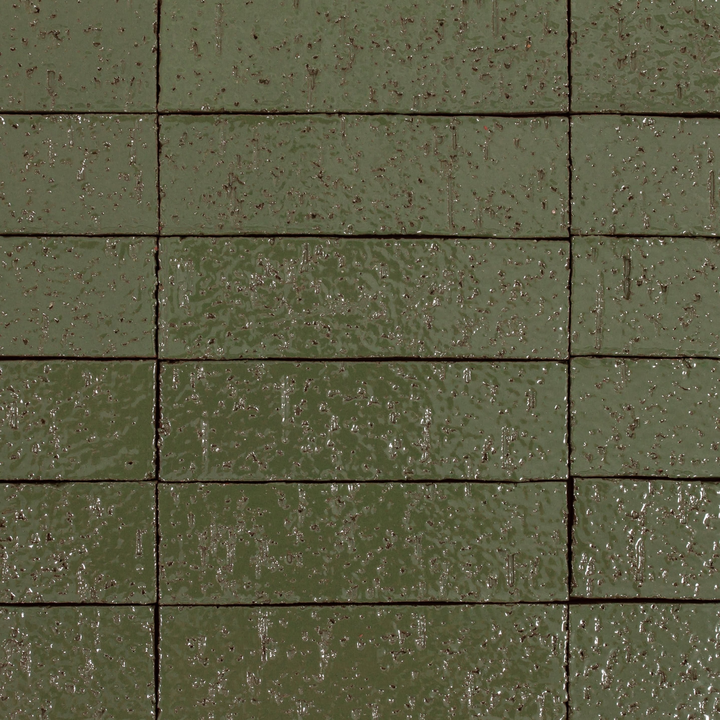 Arto Glazed Brick: Kelp  (Flat 2¼"x7⅝"x⅝")
