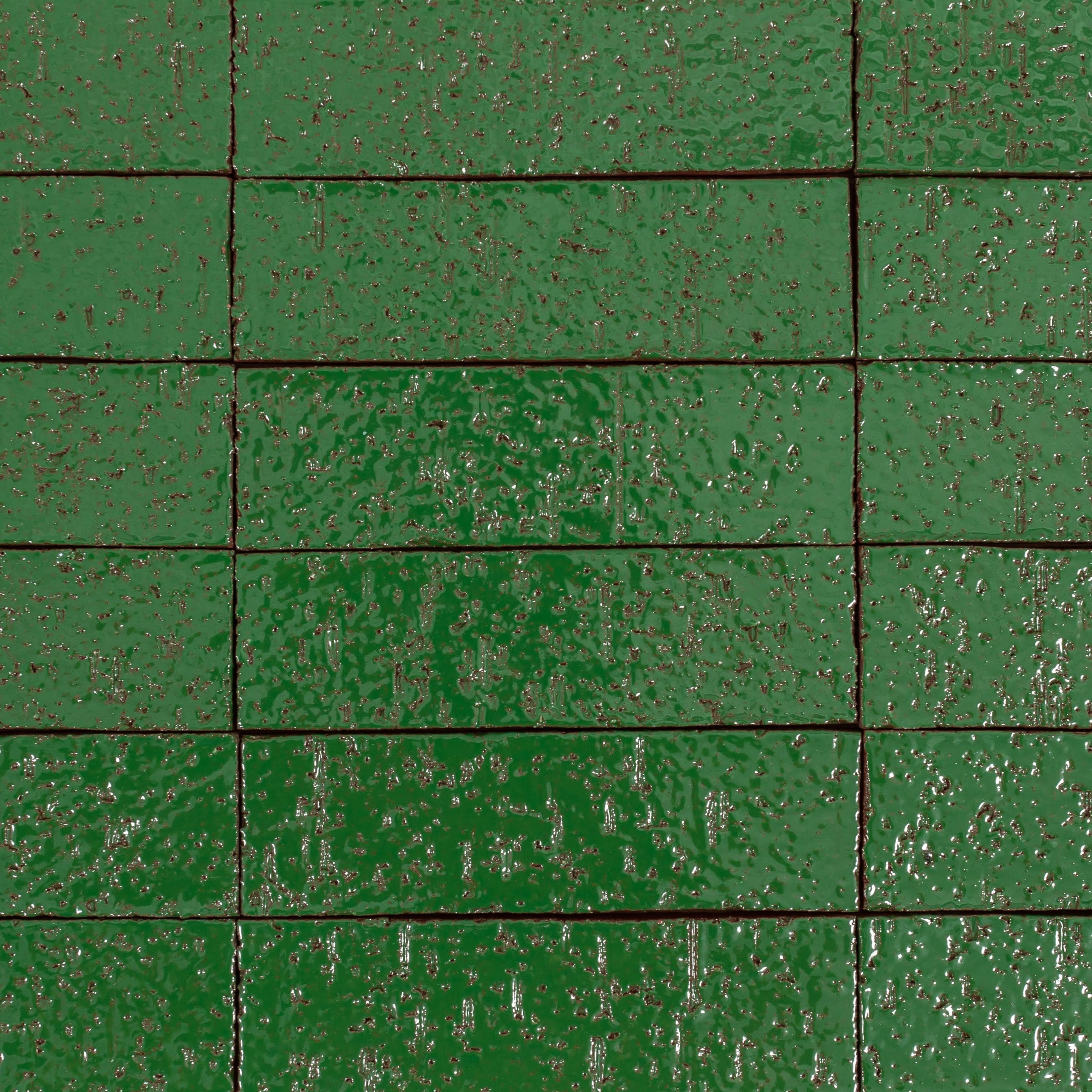 Arto Glazed Brick: Lucky Green  (Flat 2¼"x7⅝"x⅝")
