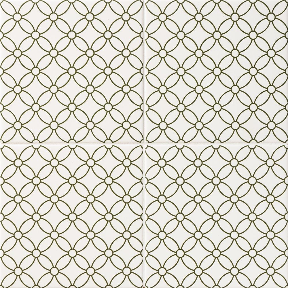 wagara ceramic tile midori shippo pattern size 6 inch by 6 inch matte finish for luxury interrior wall applications in kitchen bathroom backsplash or livingroom and office accent walls distributed by surface group international and produced by marble systems