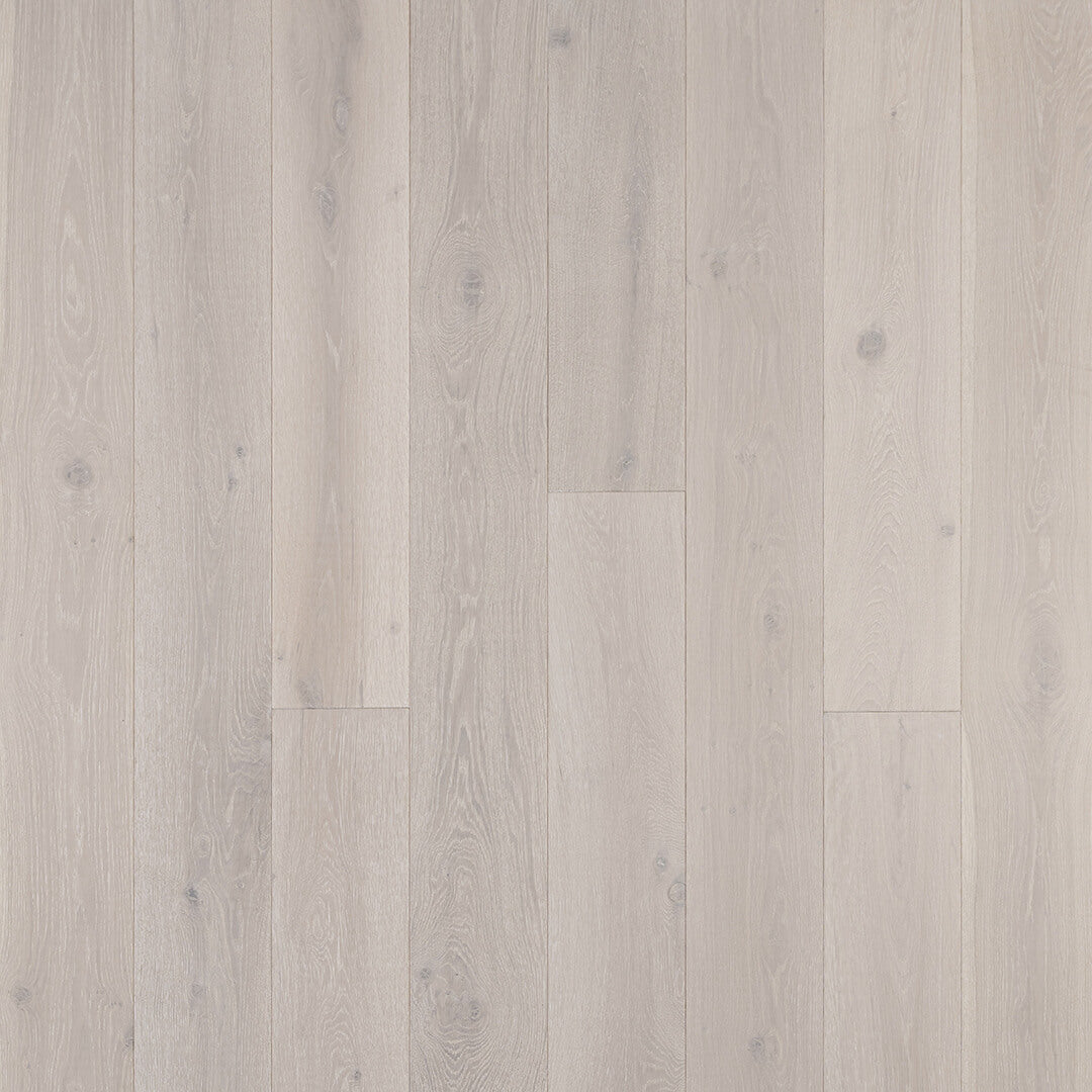 HERMITAGE: Montmartre White Oak Engineered Hardwood Plank (7½"X24"-76"X⅝" | Wire Brush)